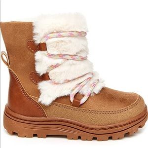 3/$45💚 NWT Carters Faux Fur Brown Boots Size 5 Toddler